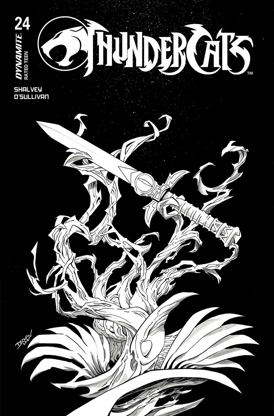 Thundercats Vol 3 #24 Cover M Variant Declan Shalvey Line Art Cover