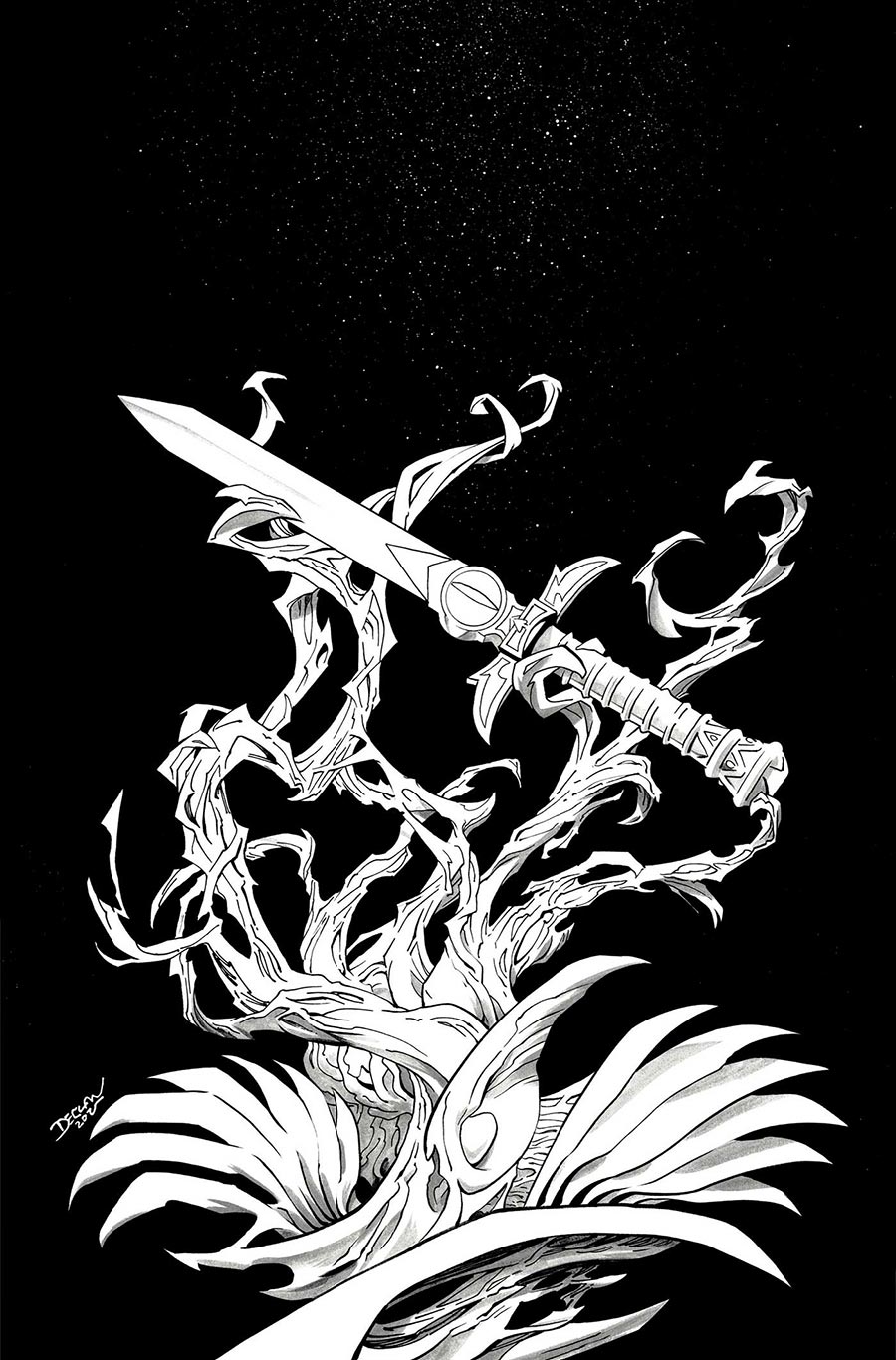 Thundercats Vol 3 #24 Cover N Incentive Declan Shalvey Line Art Virgin Cover