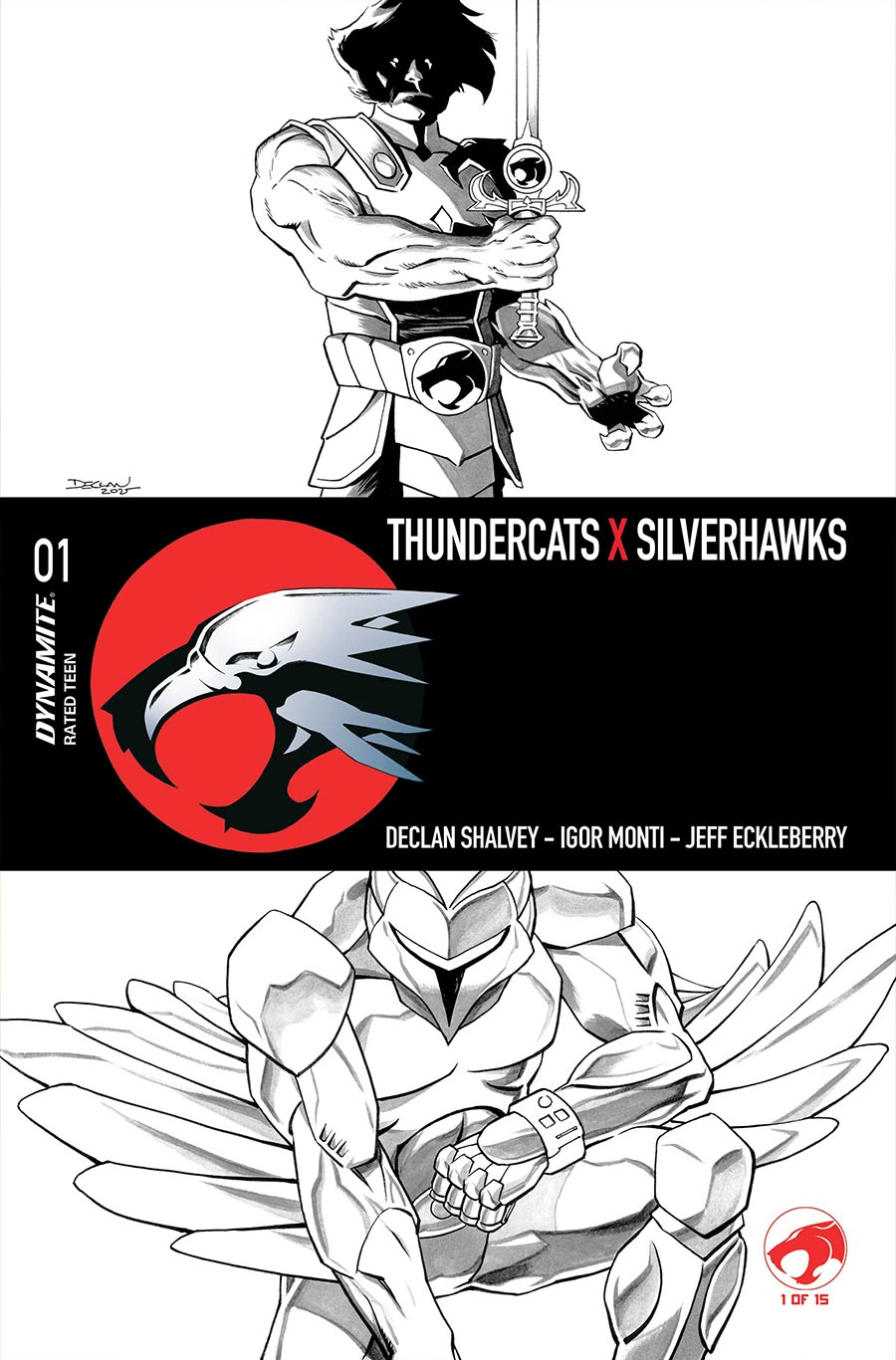 ThunderCats X SilverHawks #1 Cover N Incentive Declan Shalvey Line Art Cover (ThunderCats X SilverHawks Part 1)