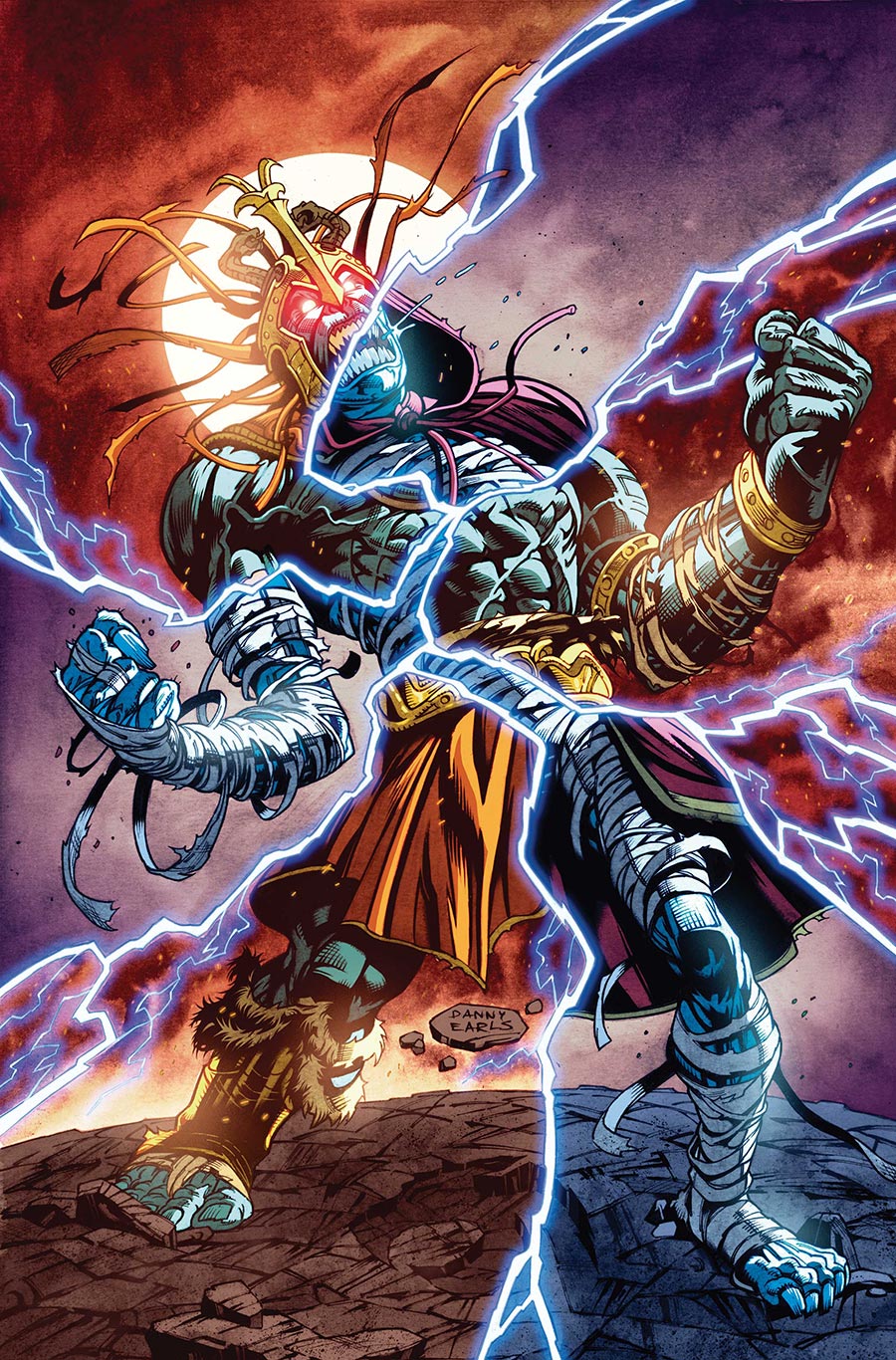 ThunderCats X SilverHawks Mumm-Ra The Ever-Living #1 Cover Q Incentive Danny Earls Virgin Cover (ThunderCats X SilverHawks Part 2)