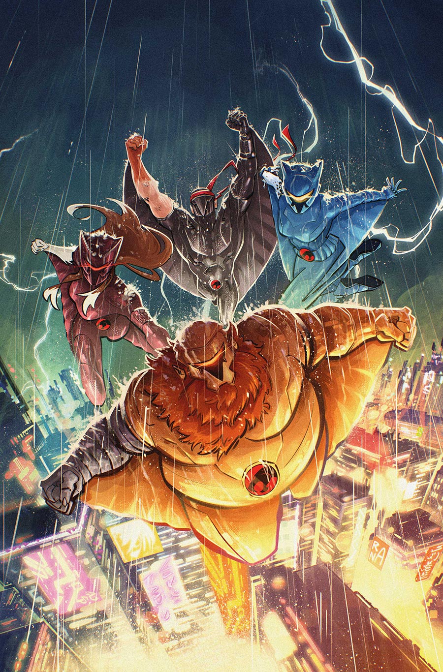 ThunderCats X SilverHawks ThunderHawks #1 Cover P Incentive Alessandro Ranaldi Virgin Cover (ThunderCats X SilverHawks Part 3)