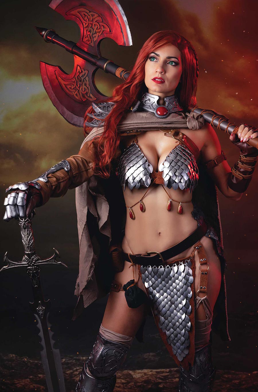 Giant-Sized Savage Tales #1 (One Shot) Cover I Incentive IvyCosplay Red Sonja Cosplay Photo Virgin Cover