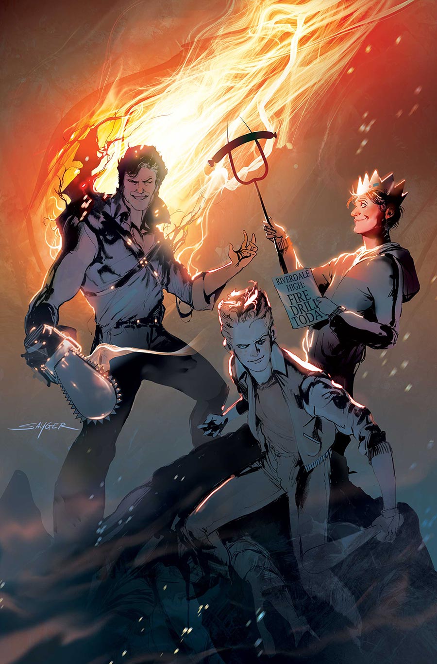 Archie x Army Of Darkness #3 Cover F Incentive Stuart Sayger Virgin Cover