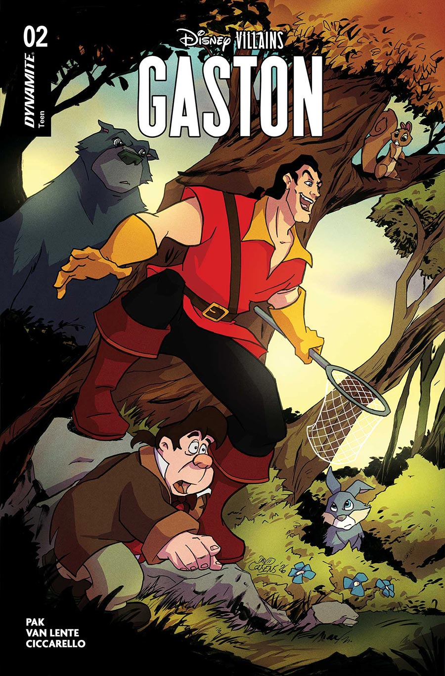 Disney Villains Gaston #2 Cover D Variant David Cousens Cover