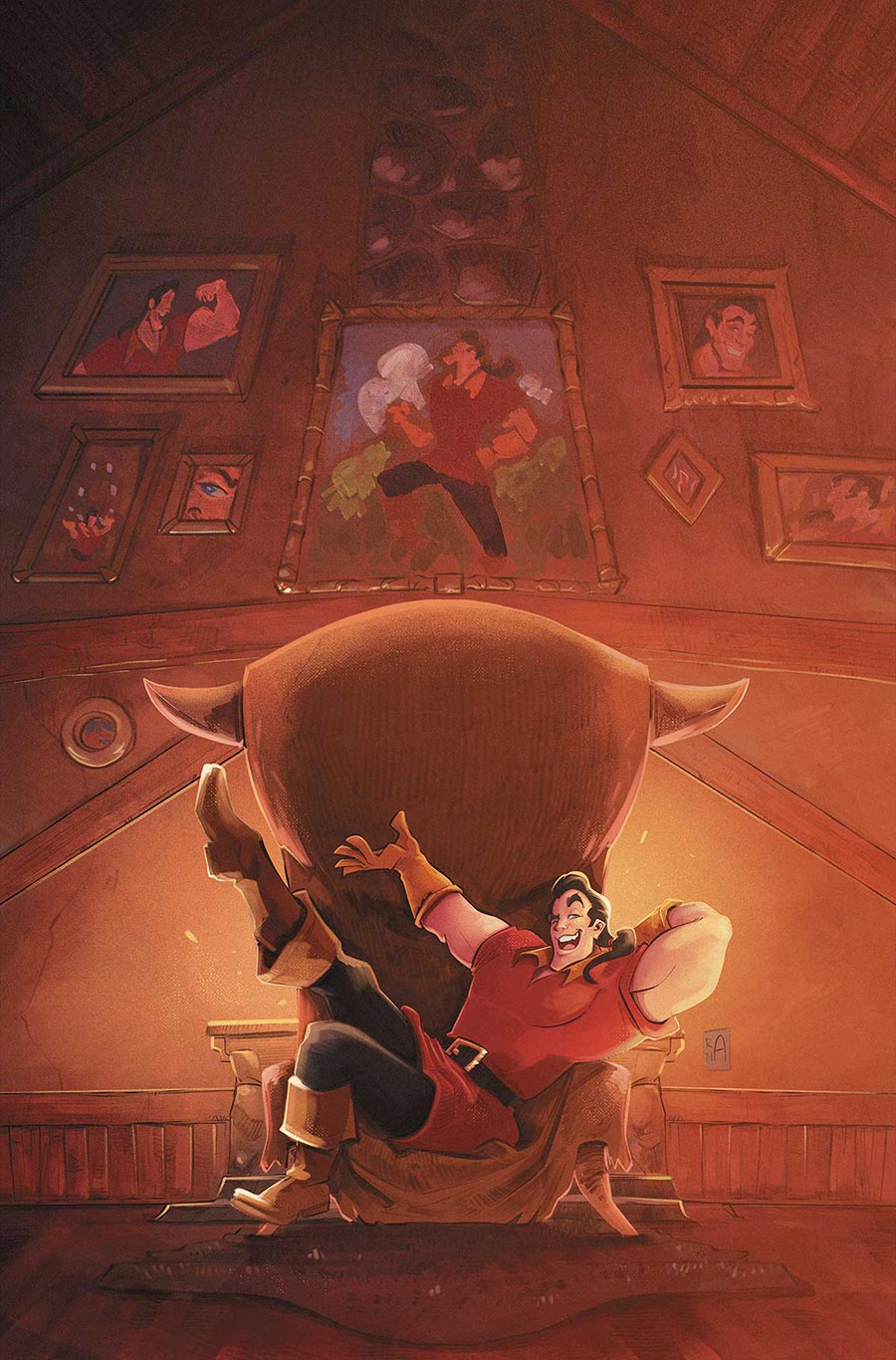 Disney Villains Gaston #2 Cover J Incentive Alessandro Ranaldi Virgin Cover