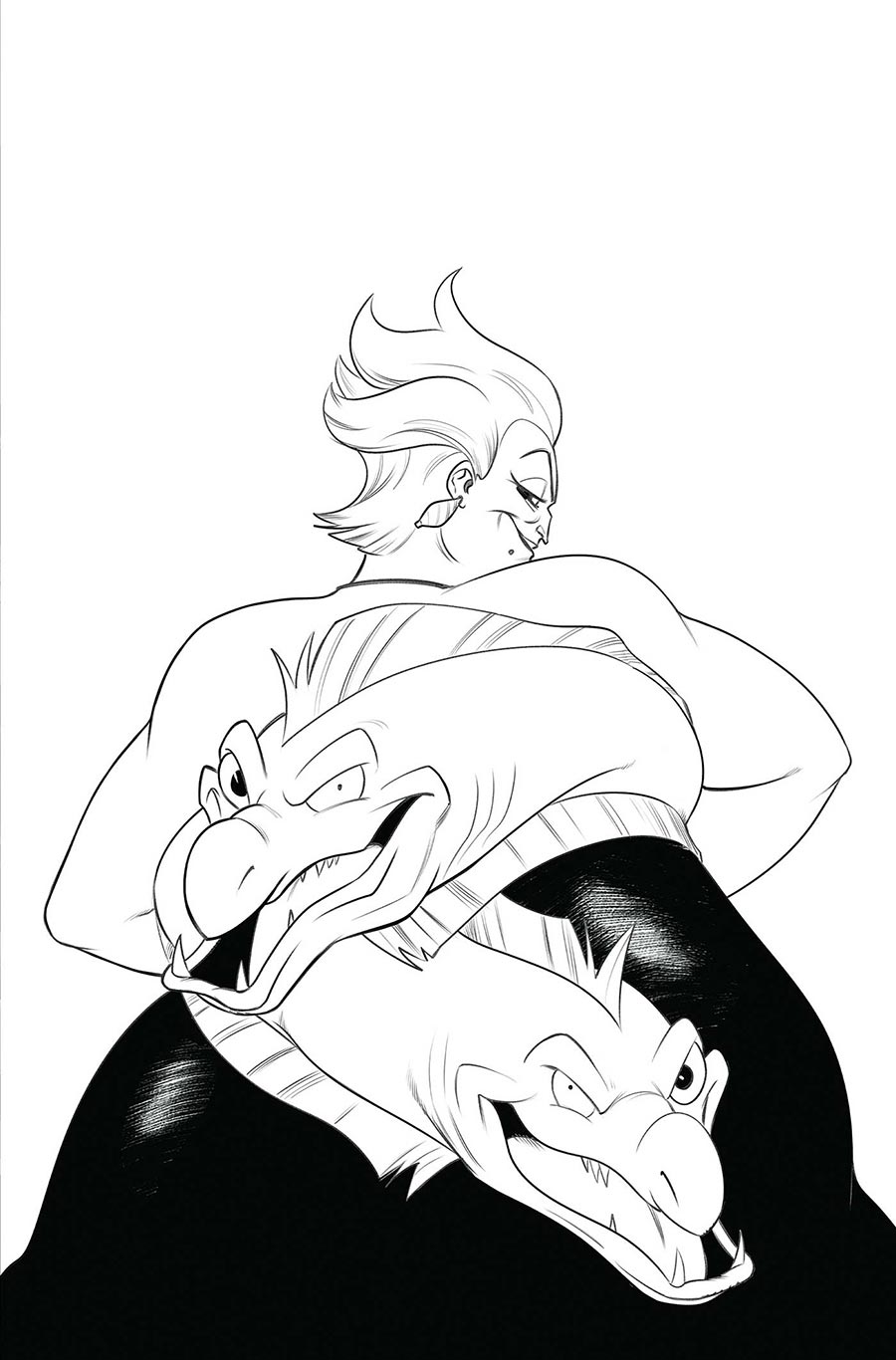 Disney Villains Ursula #3 Cover I Incentive Robert Quinn Line Art Virgin Cover
