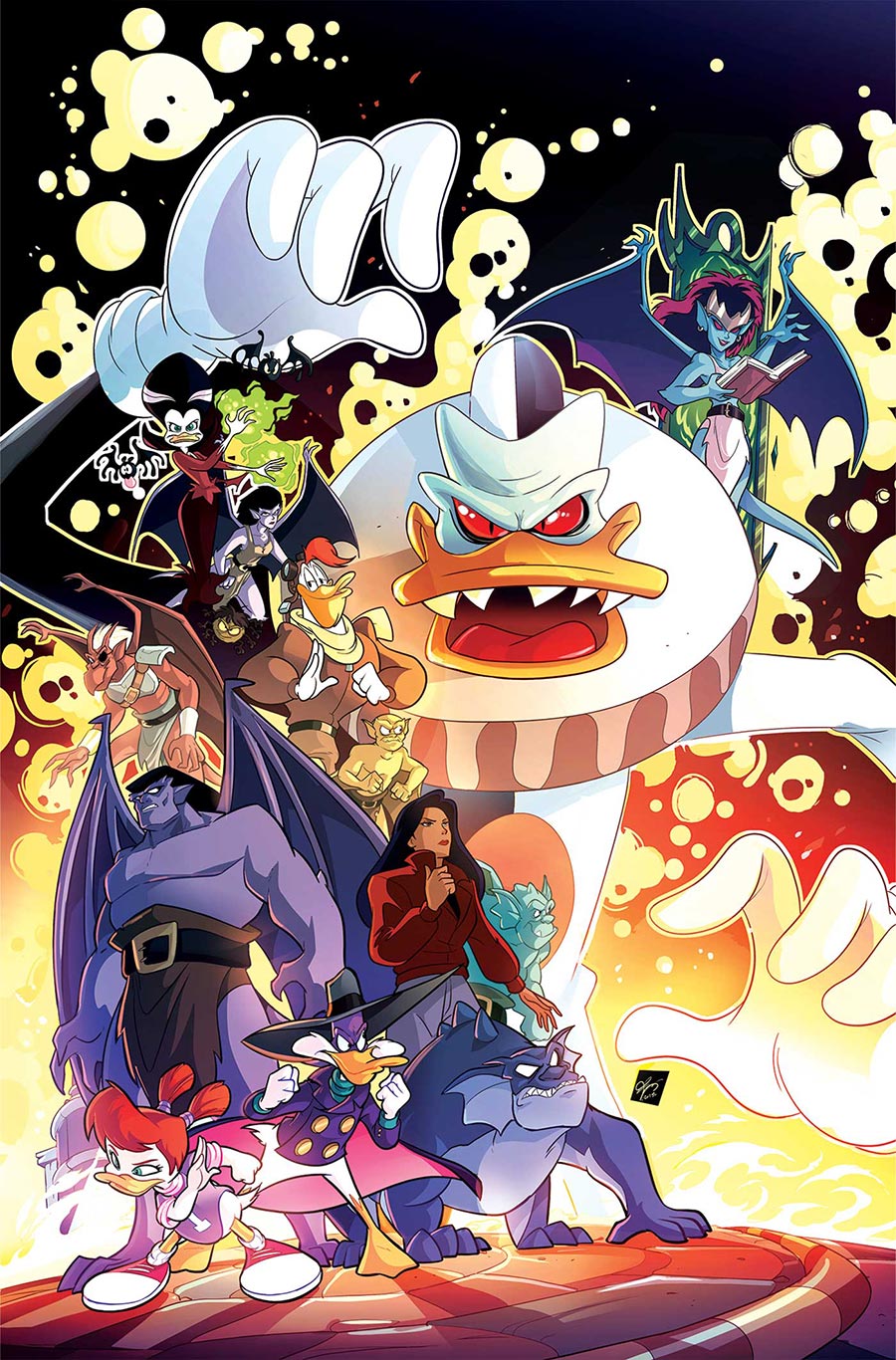 Gargoyles Darkwing Duck #4 Cover G Incentive Ciro Cangialosi Virgin Cover