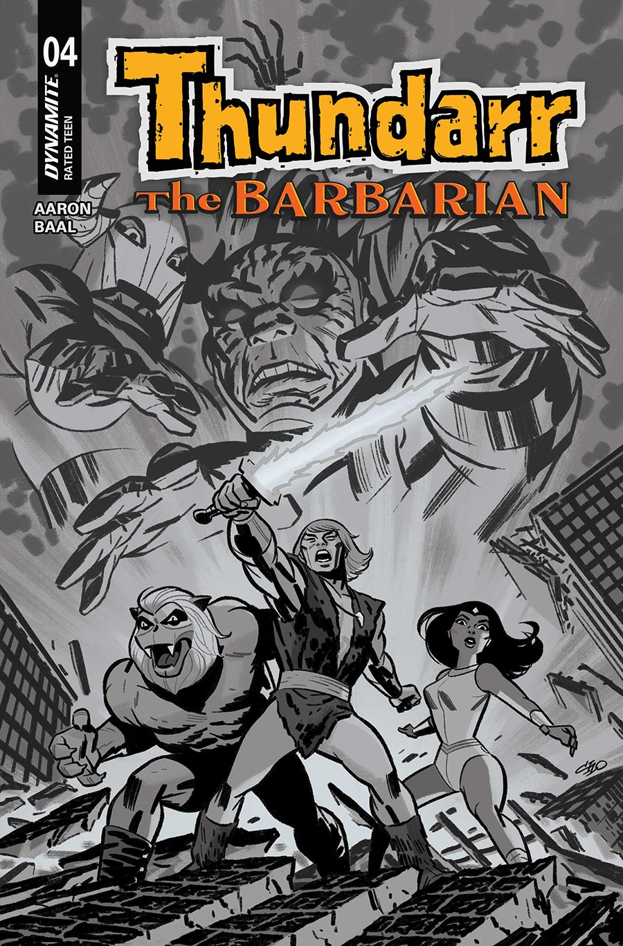 Thundarr The Barbarian #4 Cover F Incentive Michael Cho Line Art Cover