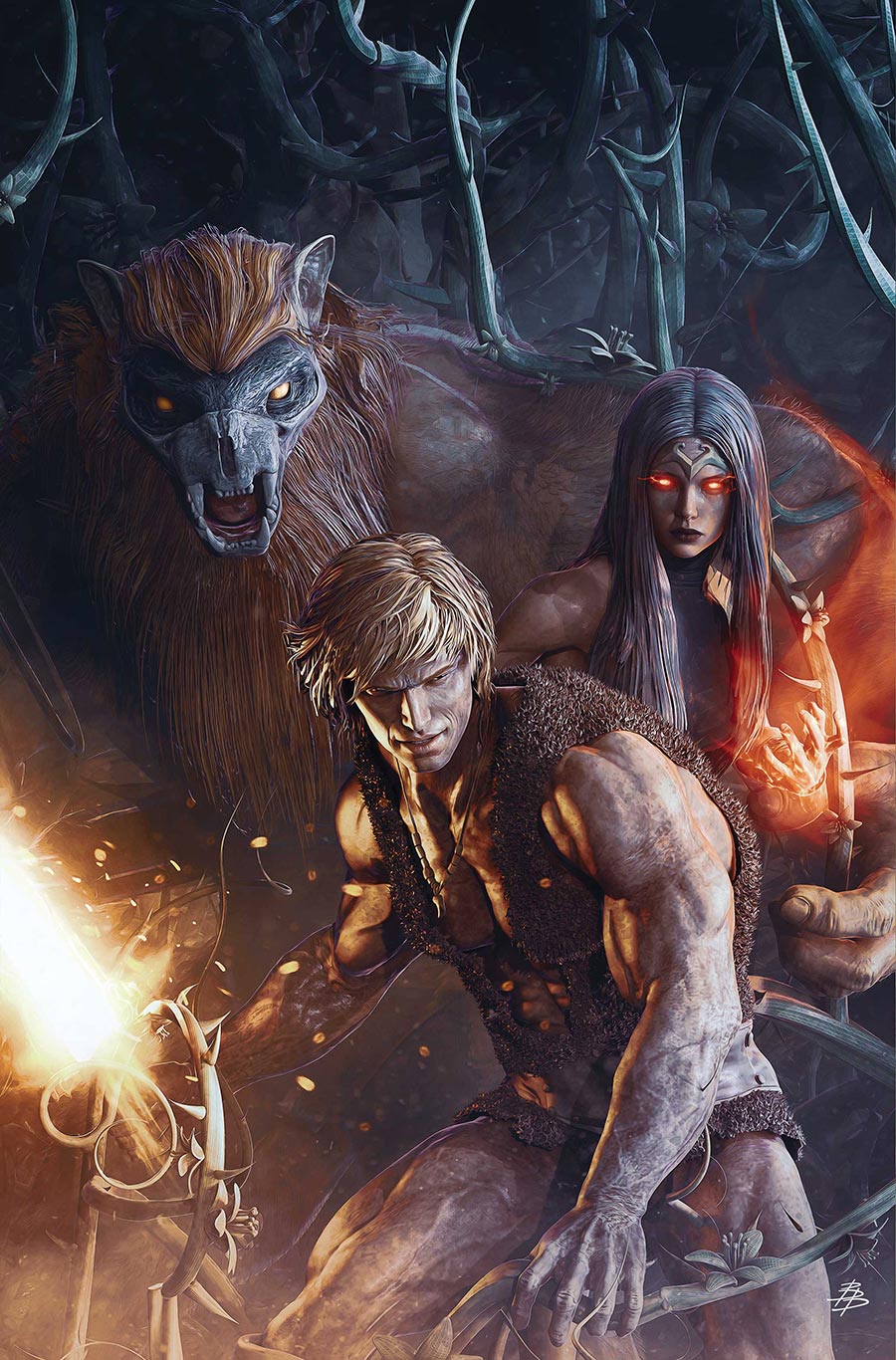 Thundarr The Barbarian #4 Cover I Incentive Bjorn Barends Virgin Cover