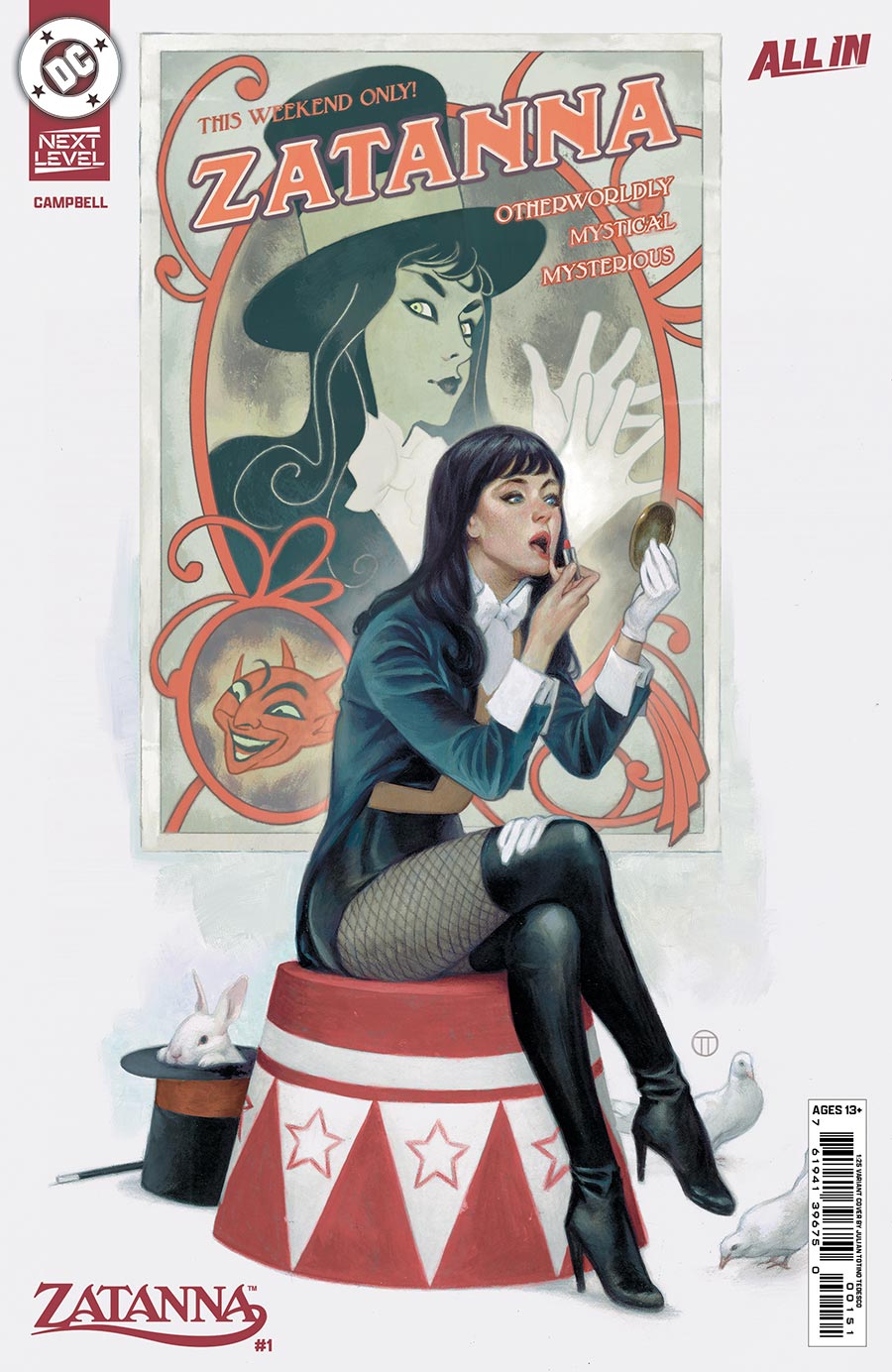 Zatanna Vol 4 #1 Cover G Incentive Julian Totino Tedesco Card Stock Variant Cover (DC Next Level)