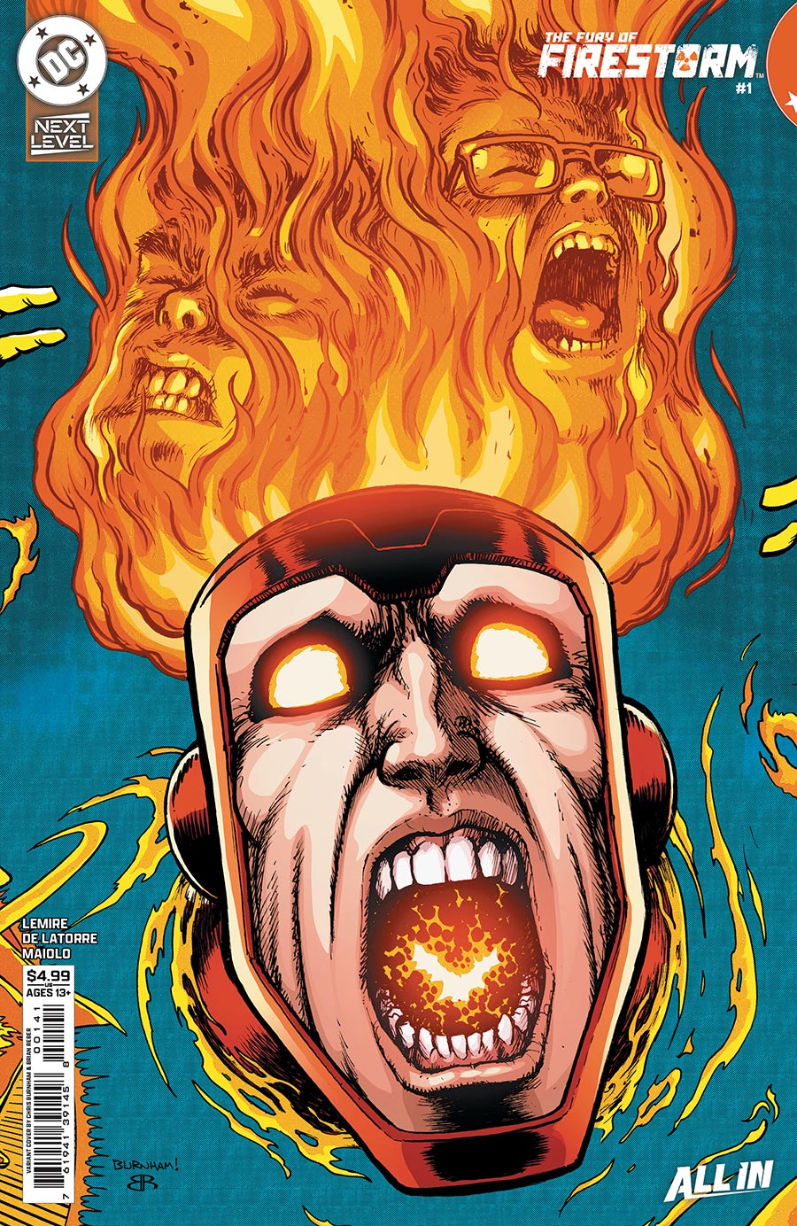 Fury Of Firestorm Vol 2 #1 Cover C Variant Chris Burnham Card Stock Cover (DC Next Level)