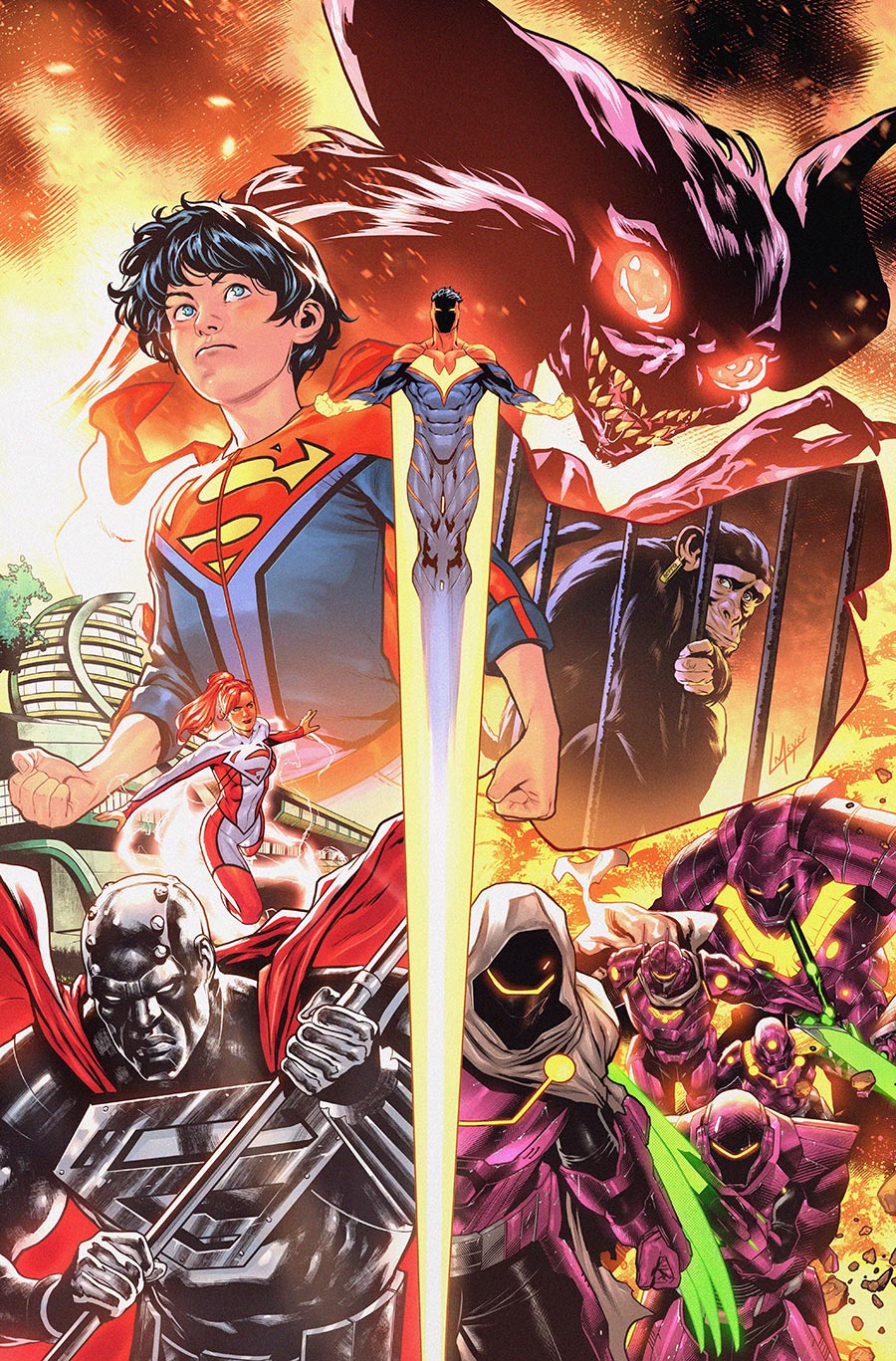Superman Unlimited #12 Cover E Variant Lucas Meyer Things To Come Card Stock Cover (DC All In)(The Reign Of The Superboys Tie-In)