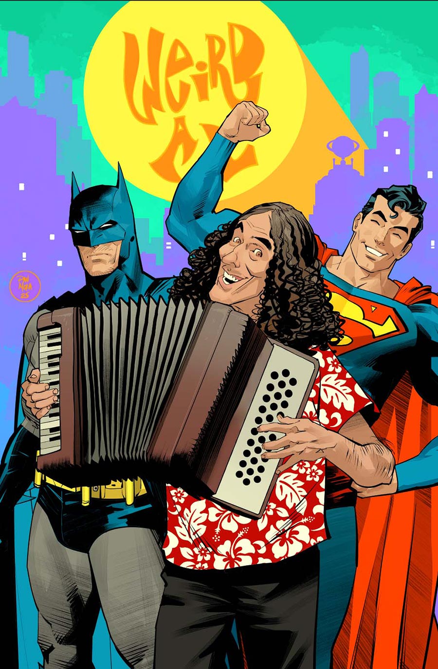 Batman Superman Worlds Finest #50 Cover G Variant Dan Mora Weird Al Yankovic Cameo Card Stock Cover