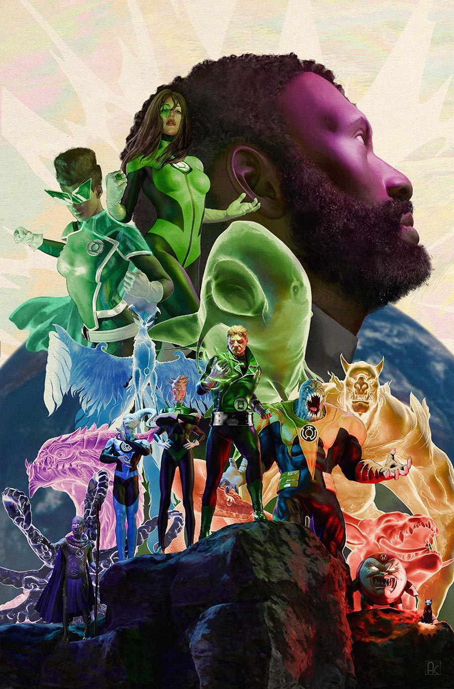 Green Lantern Corps Vol 4 #15 Cover D Variant Ariel Colon Things To Come Card Stock Cover (DC All In)