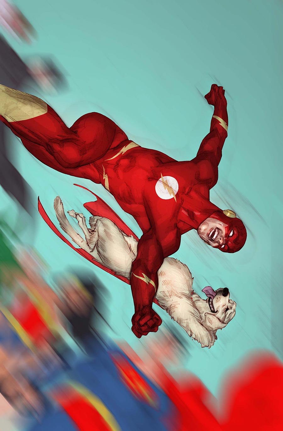 Flash Vol 6 #32 Cover E Variant Ben Caldwell April Drools Card Stock Cover (DC All In)