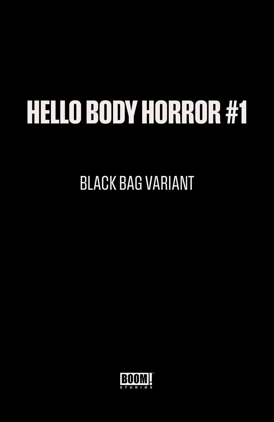 Hello Body Horror #1 (One Shot) Cover C Variant Jonathan Wayshak Black Bag Cover With Polybag