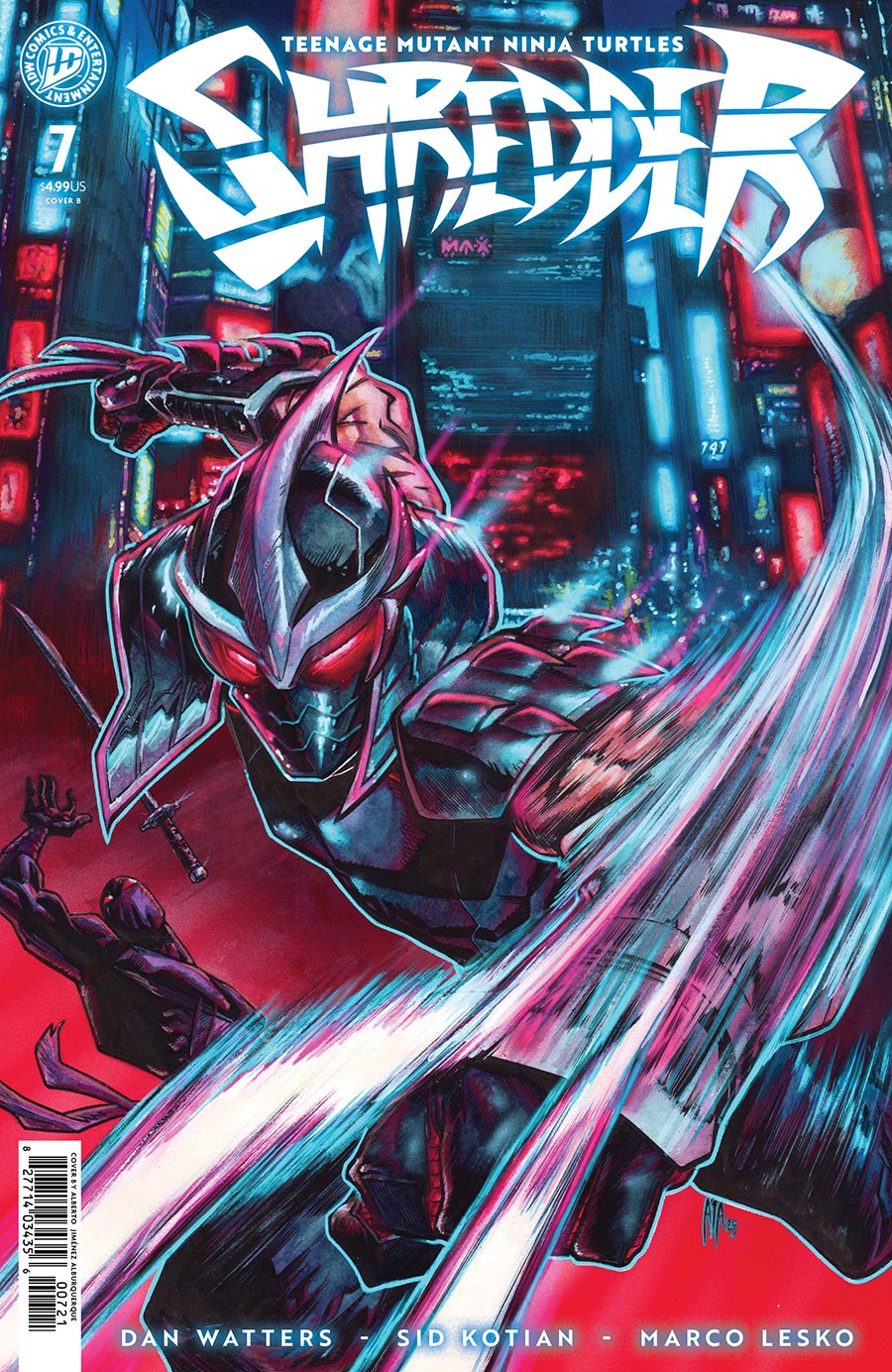 Teenage Mutant Ninja Turtles Shredder #7 Cover B Variant Alberto Jimenez Alburquerque Cover