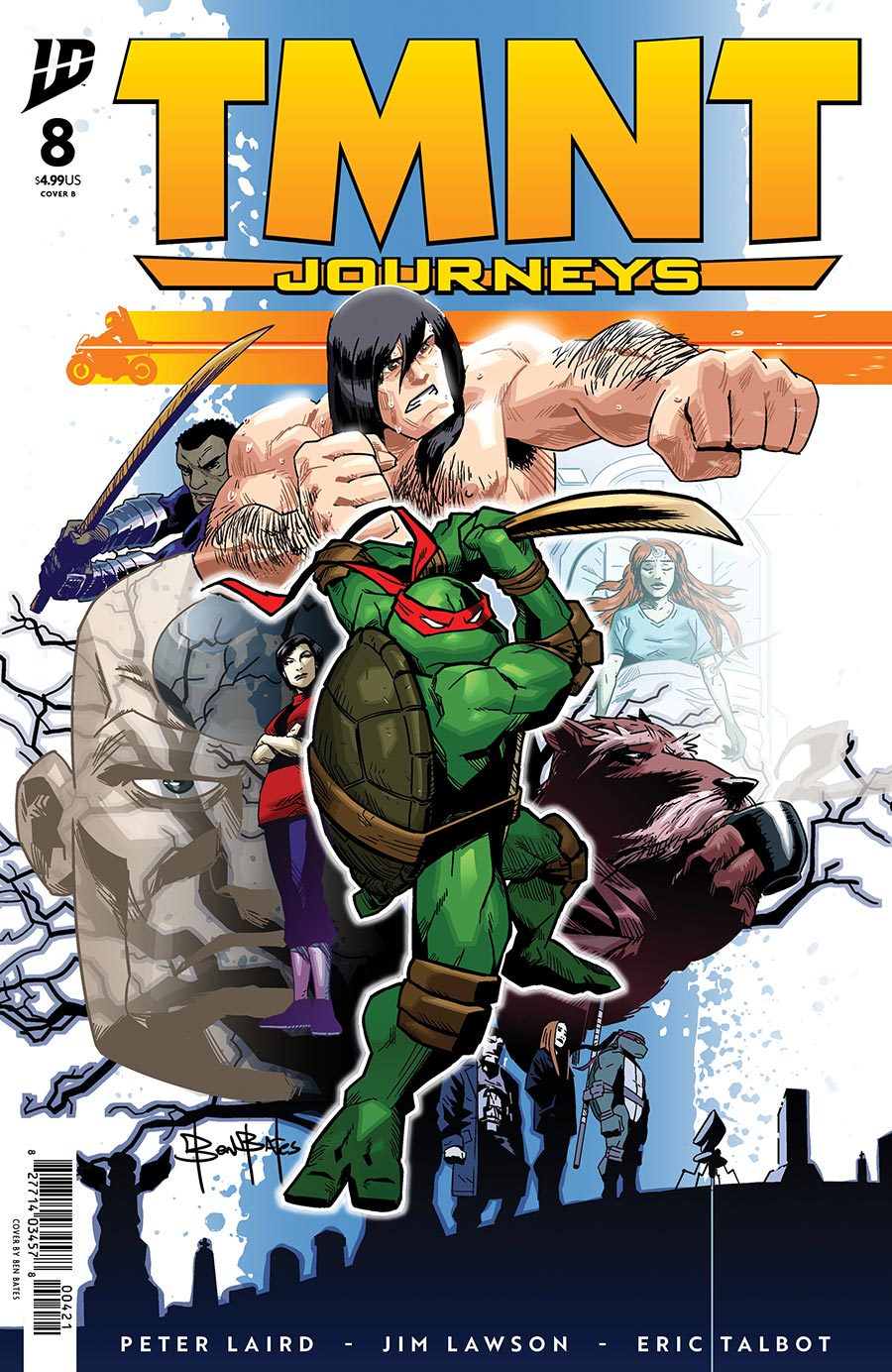 Teenage Mutant Ninja Turtles Journeys #8 Cover B Variant Ben Bates Cover
