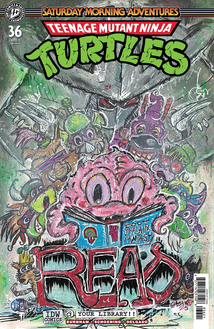 Teenage Mutant Ninja Turtles Saturday Morning Adventures Continued #36 Cover B Variant tOkKa Cover