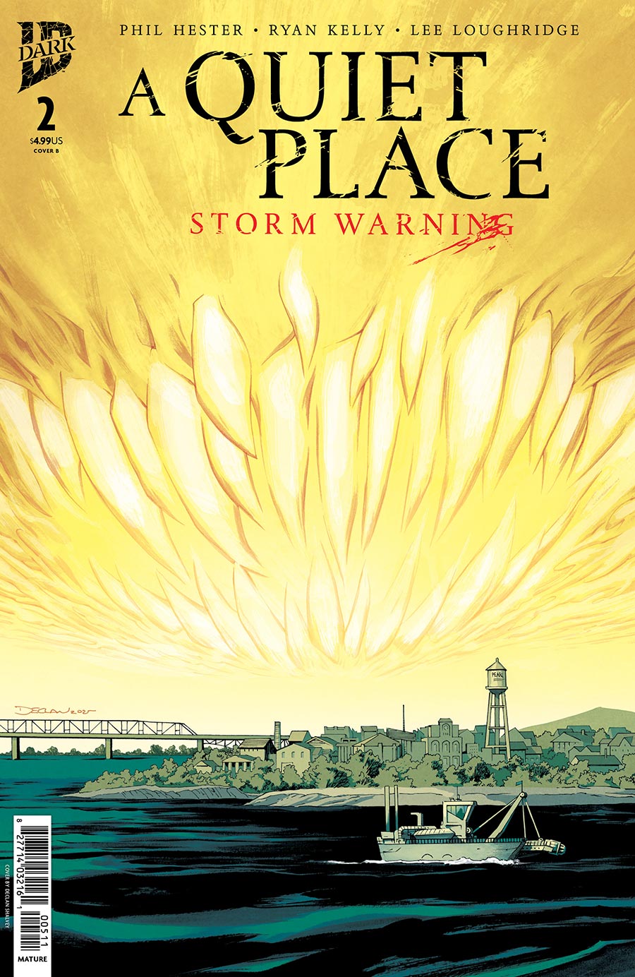 A Quiet Place Storm Warning #2 Cover B Variant Declan Shalvey Cover