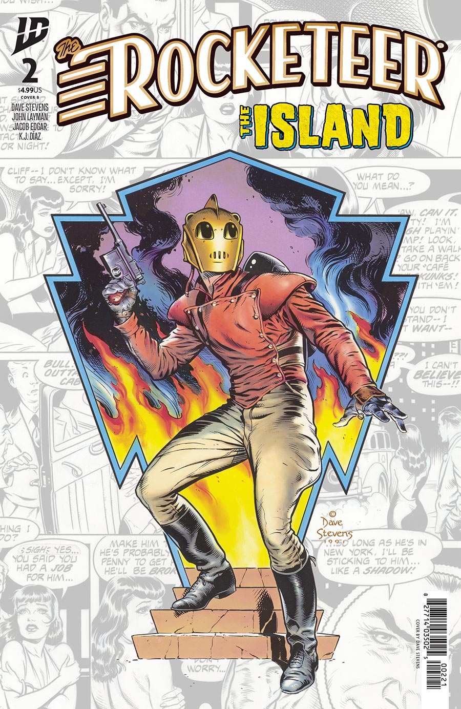 Rocketeer The Island #2 Cover B Variant Dave Stevens Cover