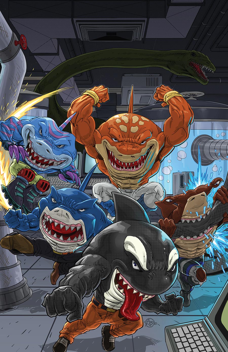 Street Sharks Vol 3 Annual 2026 #1 (One Shot) Cover F Incentive Ariel Medel Virgin Cover