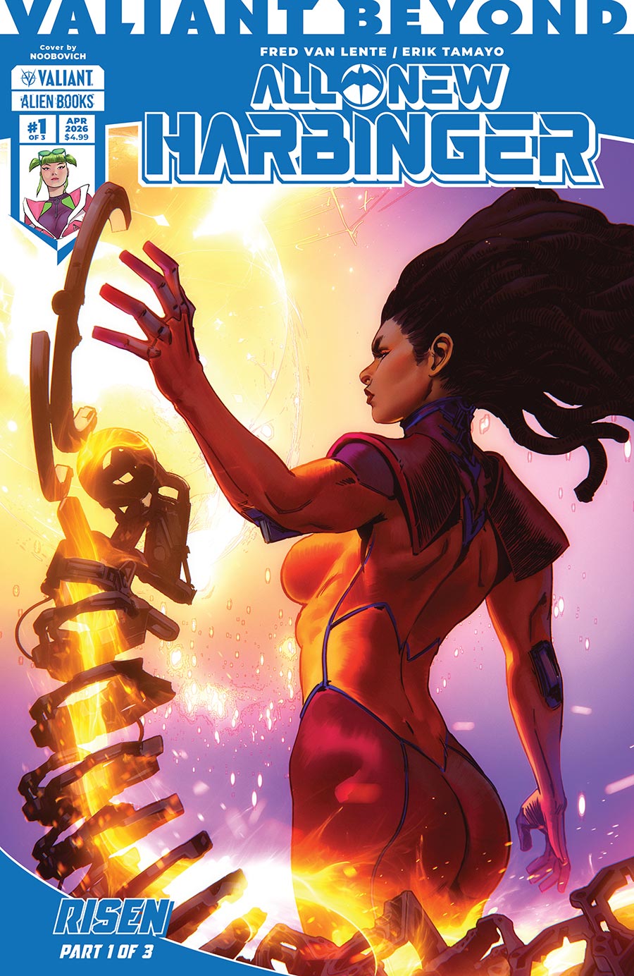 Valiant Beyond All-New Harbinger #7 Risen Part 1 Cover B Variant Noobovich Cover