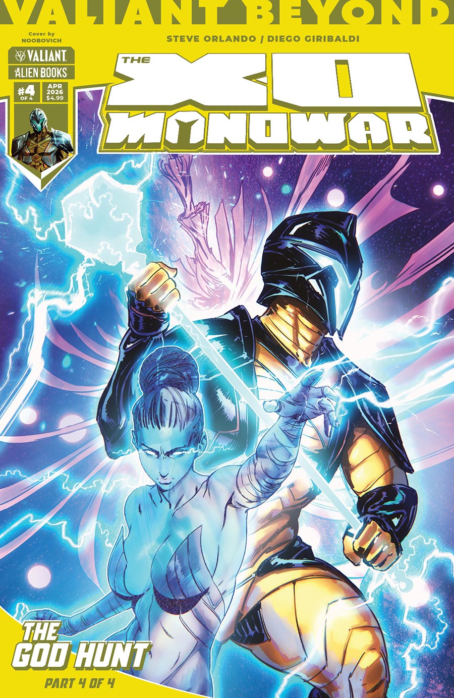 Valiant Beyond The X-O Manowar #8 The God Hunt Part 4 Cover A Regular Noobovich Cover