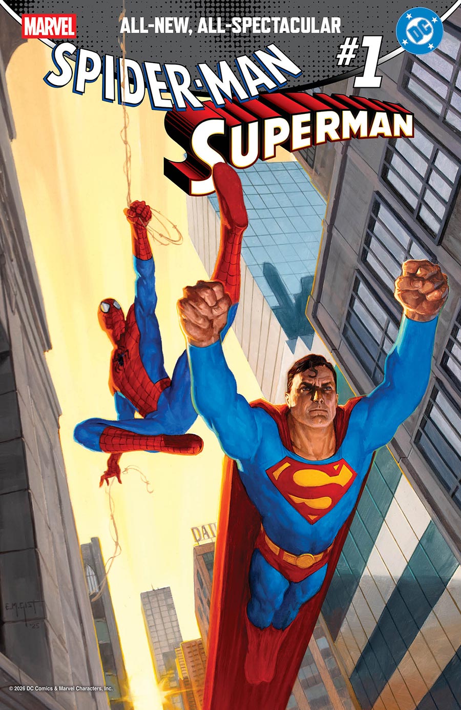 Marvel DC Spider-Man Superman #1 (One Shot) Cover U Incentive EM Gist Variant Cover