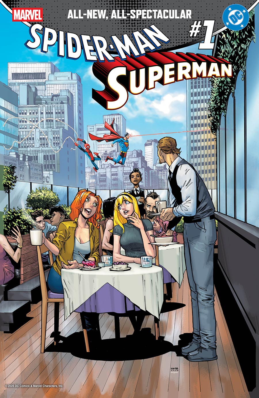 Marvel DC Spider-Man Superman #1 (One Shot) Cover M Variant Humberto Ramos Gwen Stacy & Lana Lang Cover