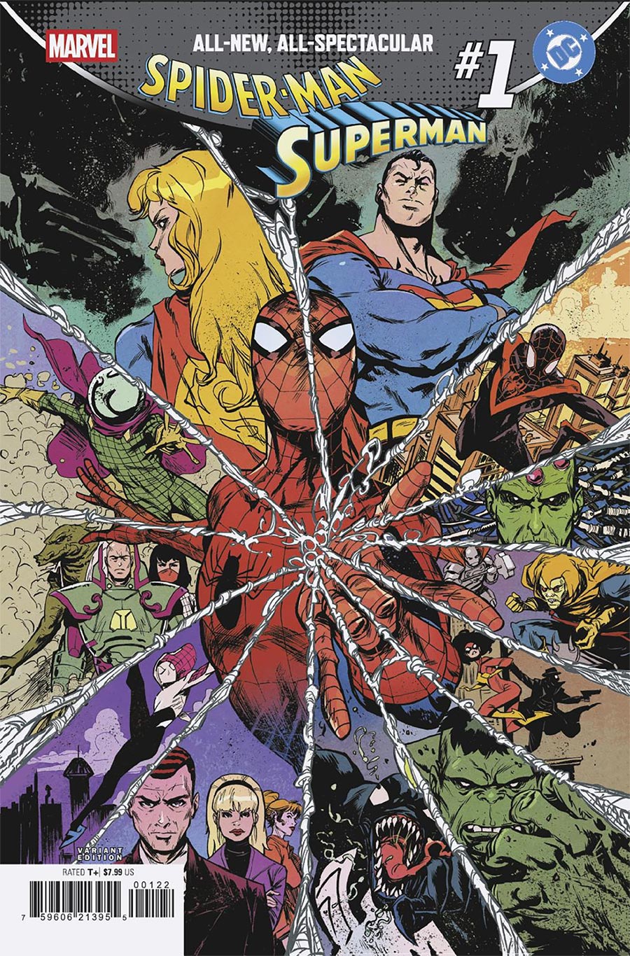 Marvel DC Spider-Man Superman #1 (One Shot) Cover K Variant Sanford Greene Homage Cover