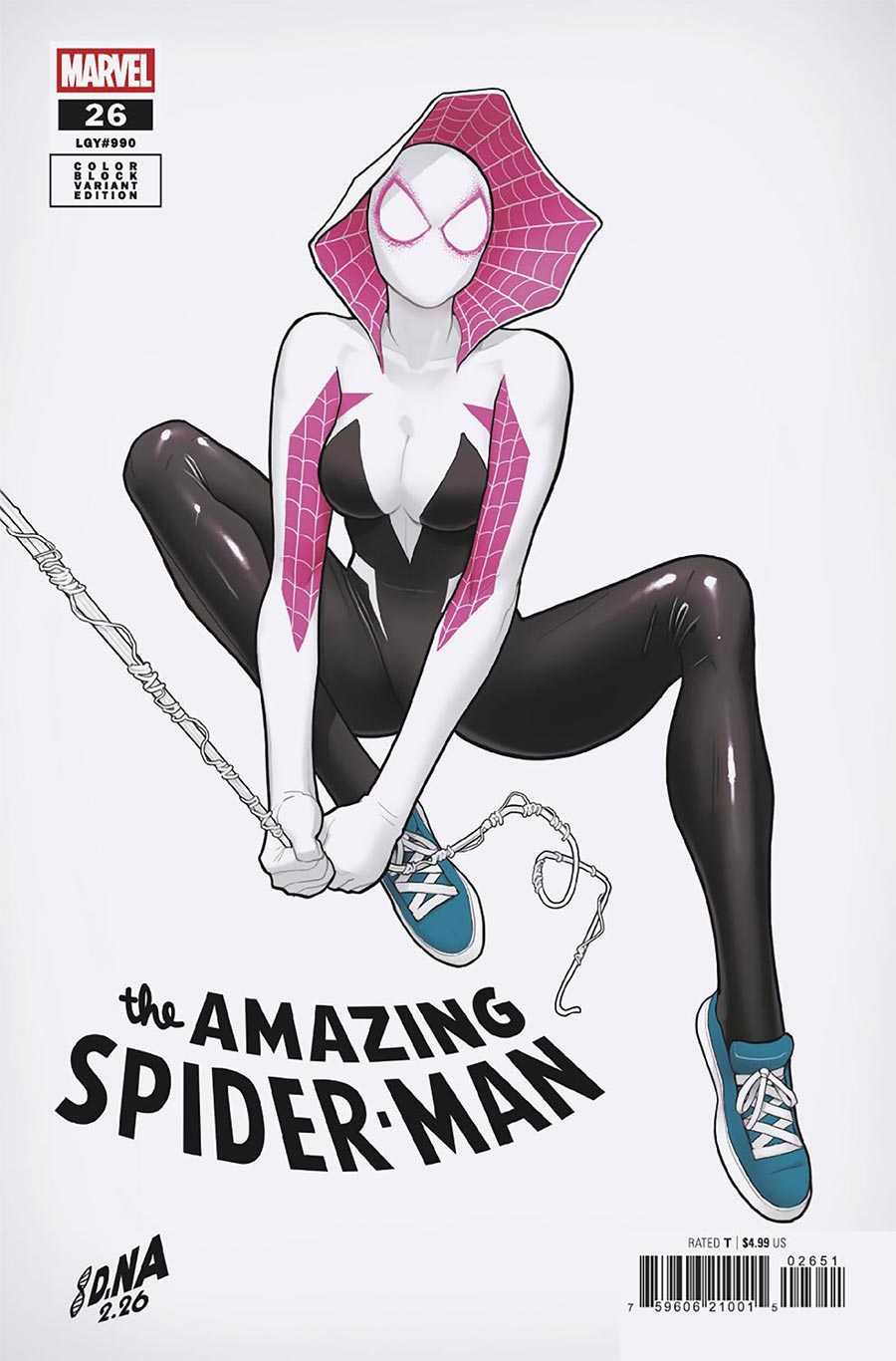 Amazing Spider-Man Vol 7 #26 Cover E Variant David Nakayama Color Block White Cover (#990)(Death Spiral Part 7)