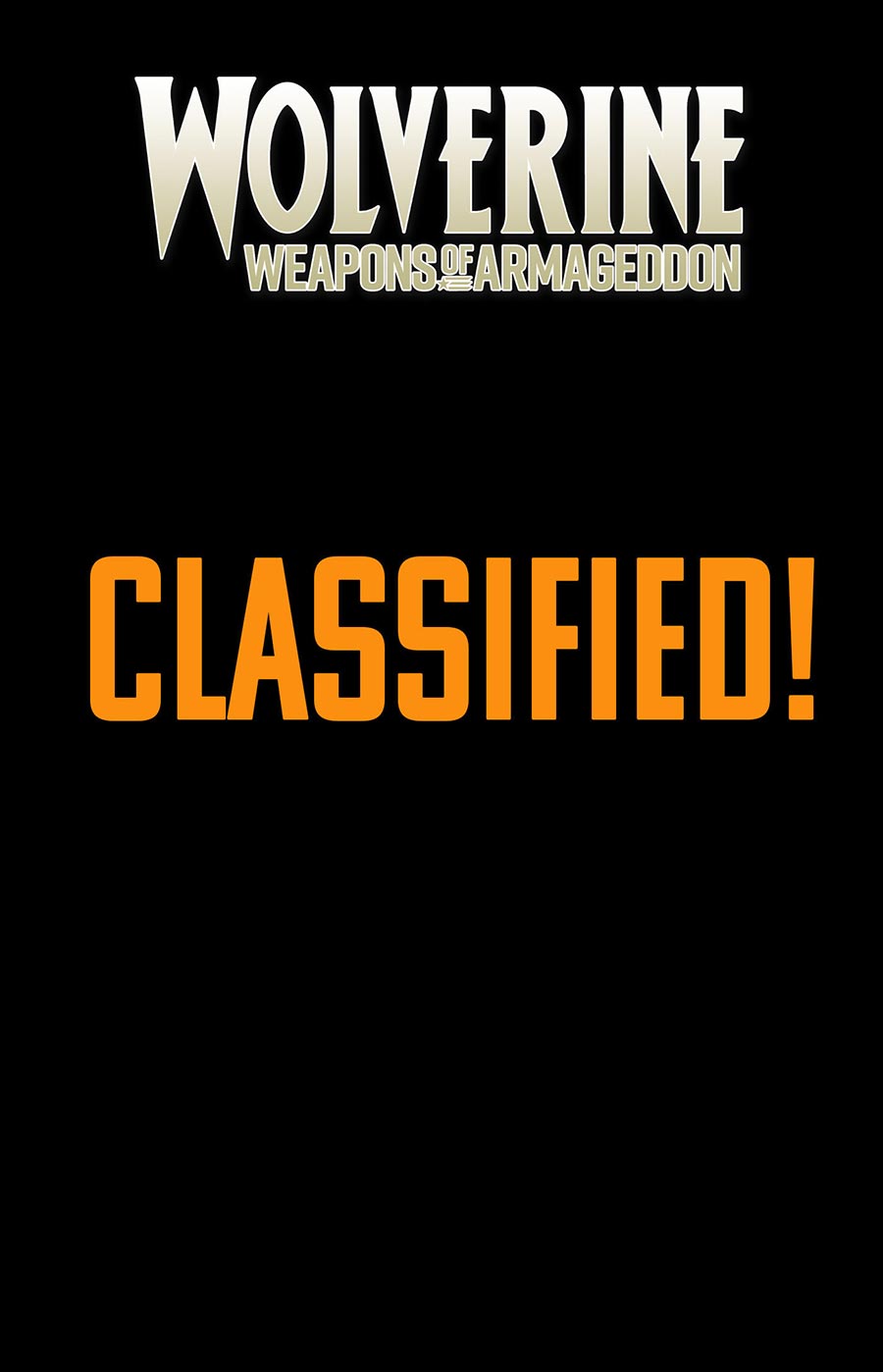 Wolverine Weapons Of Armageddon #3 Cover B Variant Michele Bandini Foreshadow Cover (Armageddon Prelude)