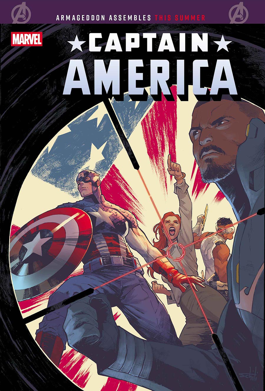 Captain America Vol 11 #9 Cover A Regular Valerio Schiti Cover (Armageddon Prelude)