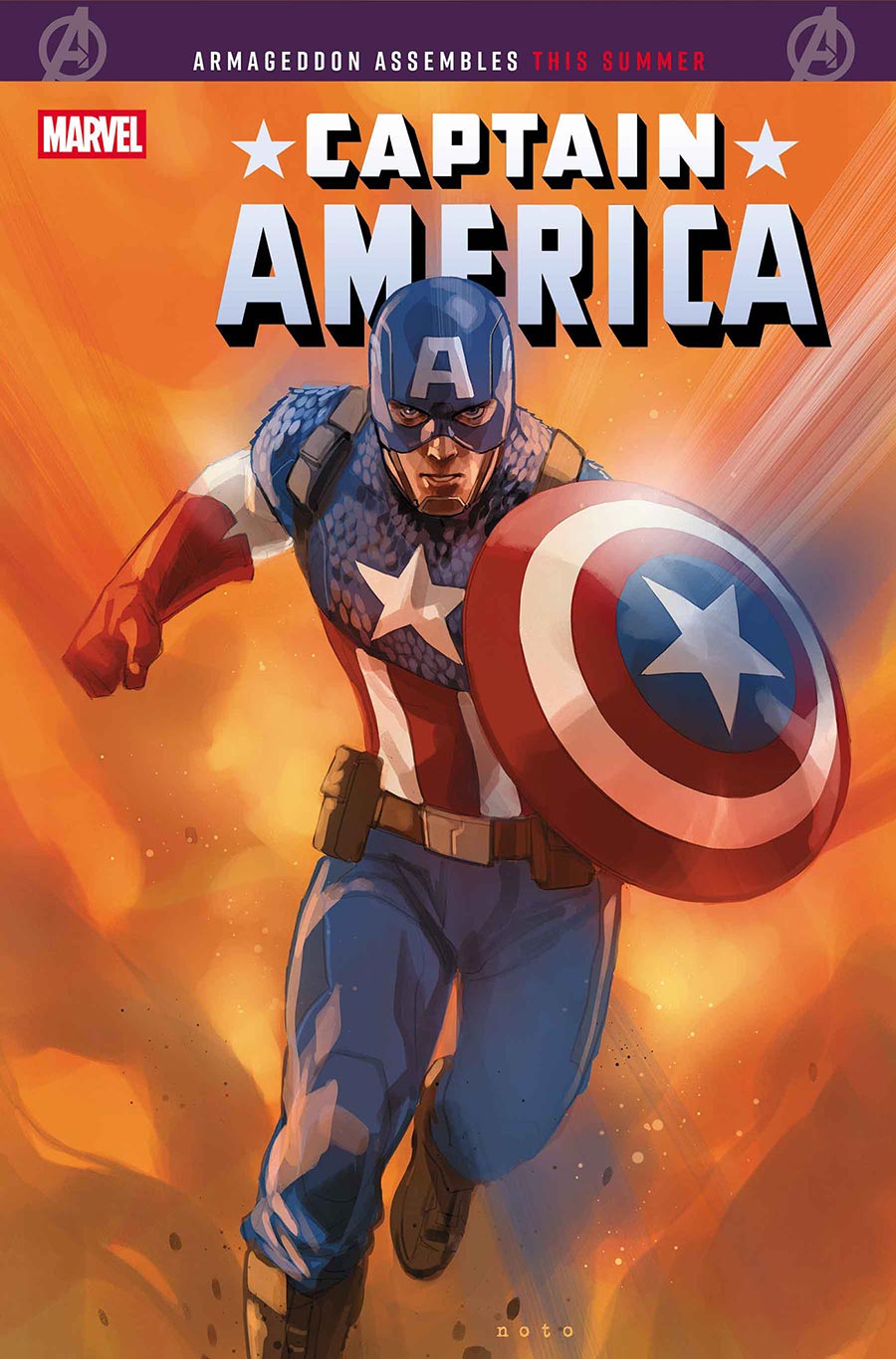 Captain America Vol 11 #9 Cover B Variant Phil Noto Ultimate Farewell Cover (Armageddon Prelude)