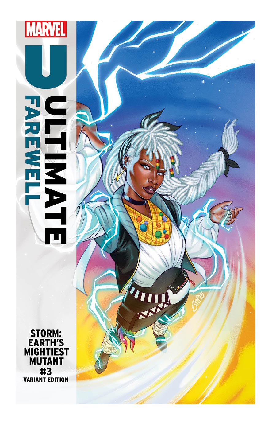 Storm Earths Mightiest Mutant #3 Cover B Variant Betsy Cola Ultimate Farewell Cover (Shadows Of Tomorrow Tie-In)