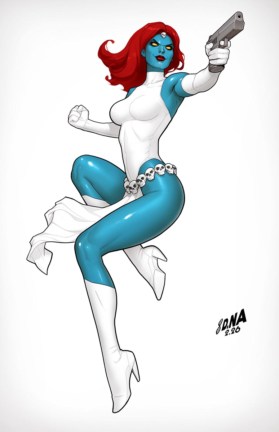 X-Men Vol 7 #28 Cover F Incentive David Nakayama Color Block White Virgin Cover (Shadows Of Tomorrow Tie-In)