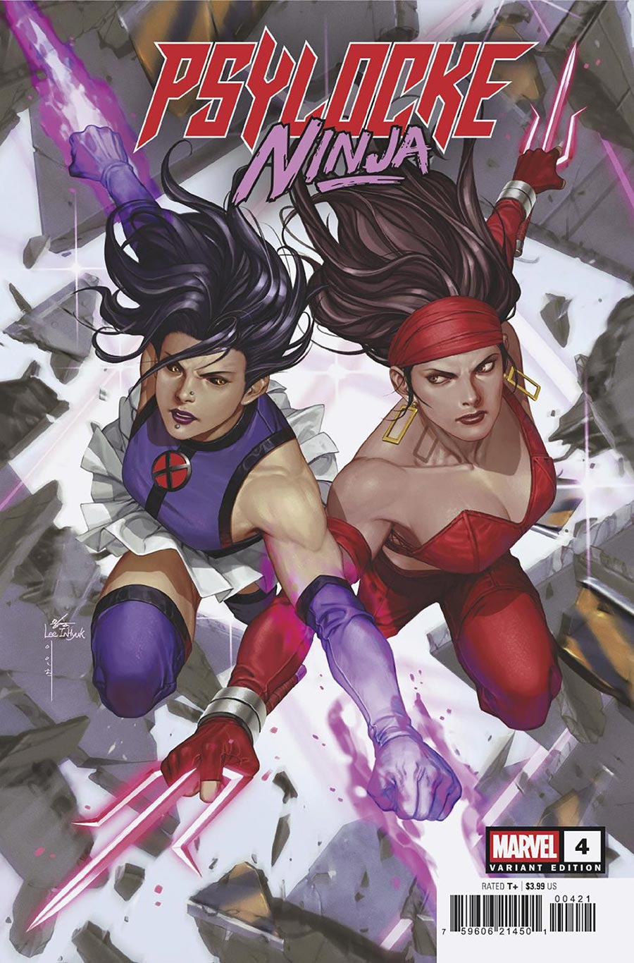 Psylocke Ninja #4 Cover B Variant Inhyuk Lee Versus Elektra Cover