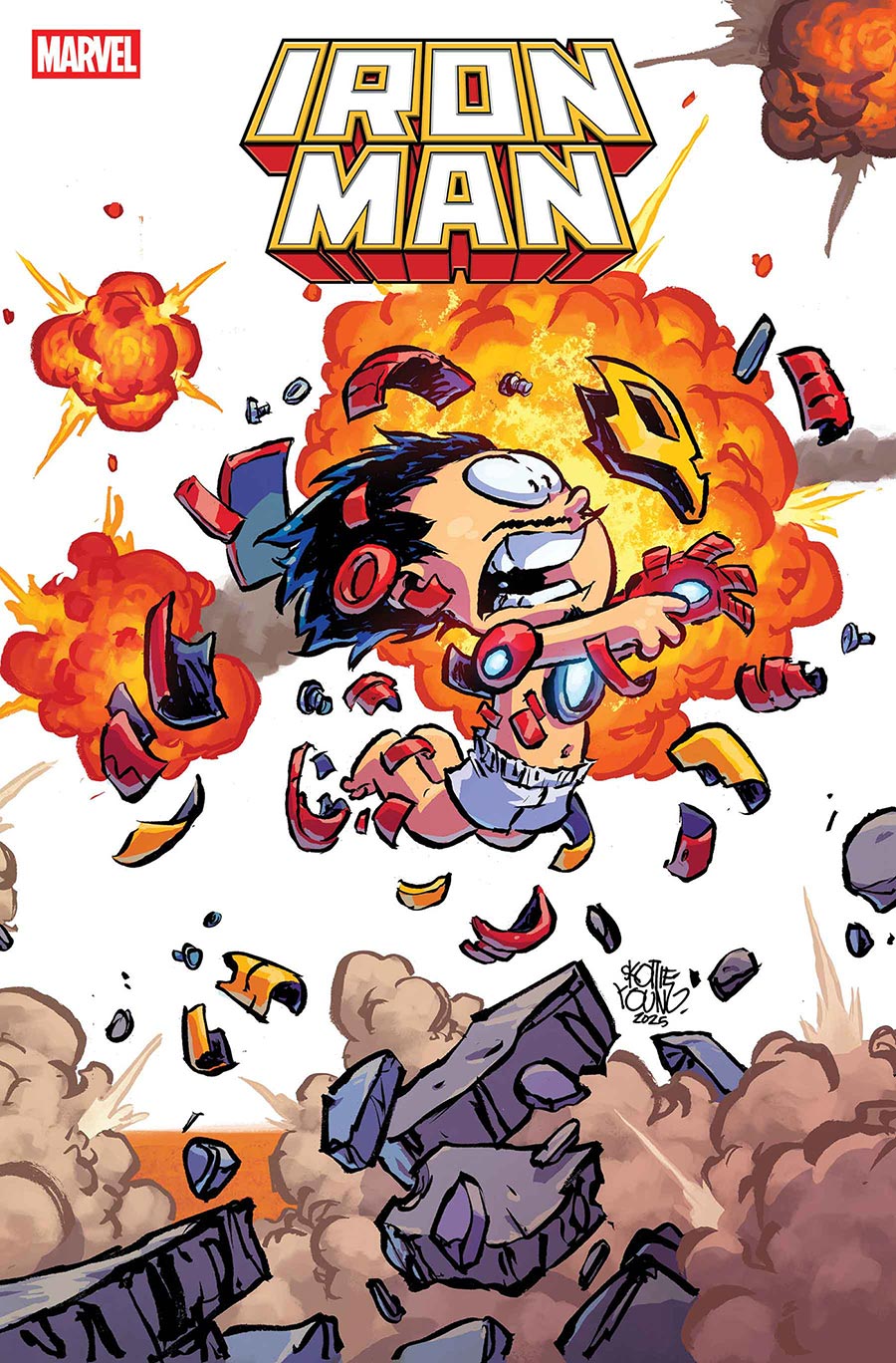 Iron Man Vol 8 #4 Cover B Variant Skottie Young 4-Part Connecting Cover