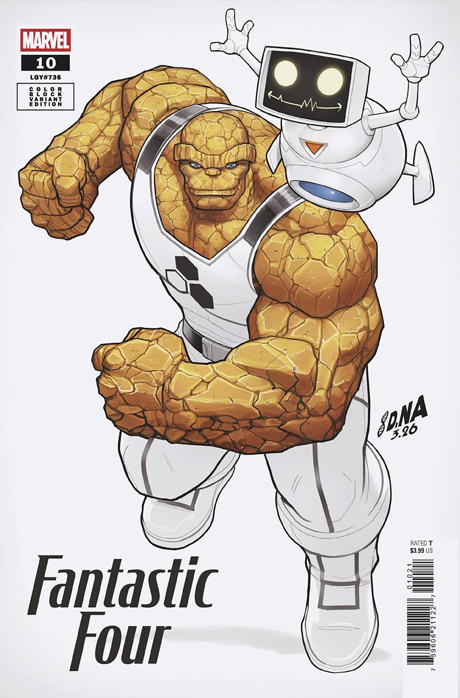 Fantastic Four Vol 8 #10 Cover B Variant David Nakayama Color Block White Cover