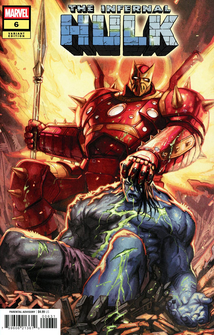 Infernal Hulk #6 Cover E Variant Davide Paratore Cover