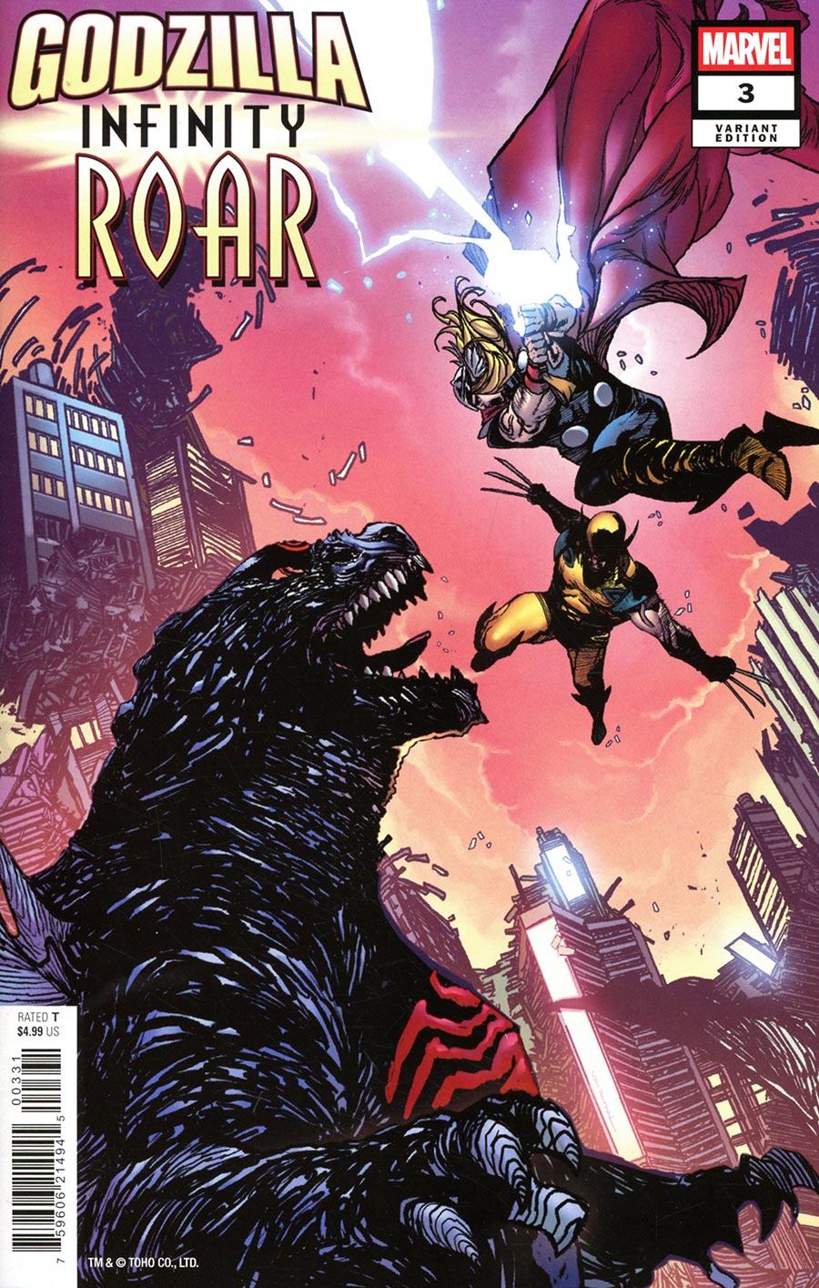 Godzilla Infinity Roar #3 Cover C Variant Von Randal Cover