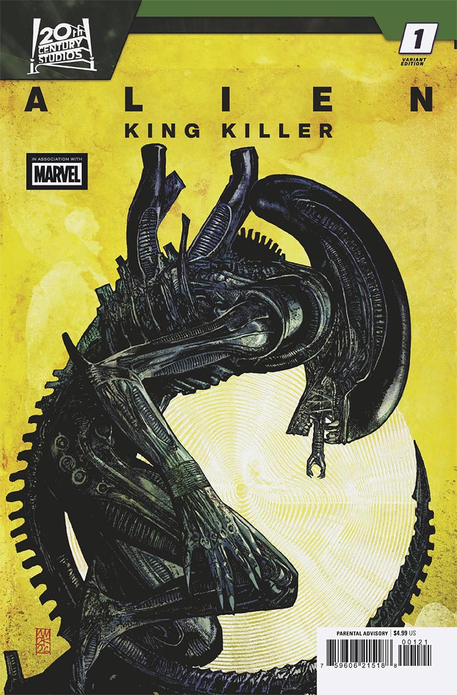 Alien King Killer #1 Cover B Variant Alex Maleev Cover