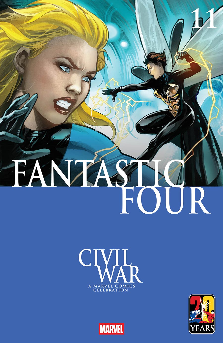 Fantastic Four Vol 8 #11 Cover D Variant Emanuela Lupacchino Civil War Celebration Cover