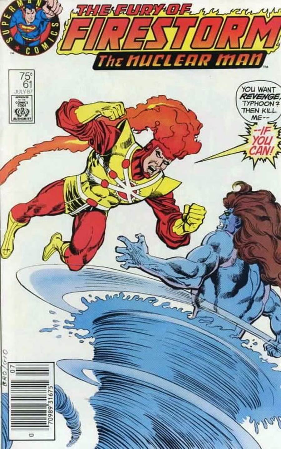 Fury Of Firestorm #61 Cover B Superman Logo Test Cover Variant