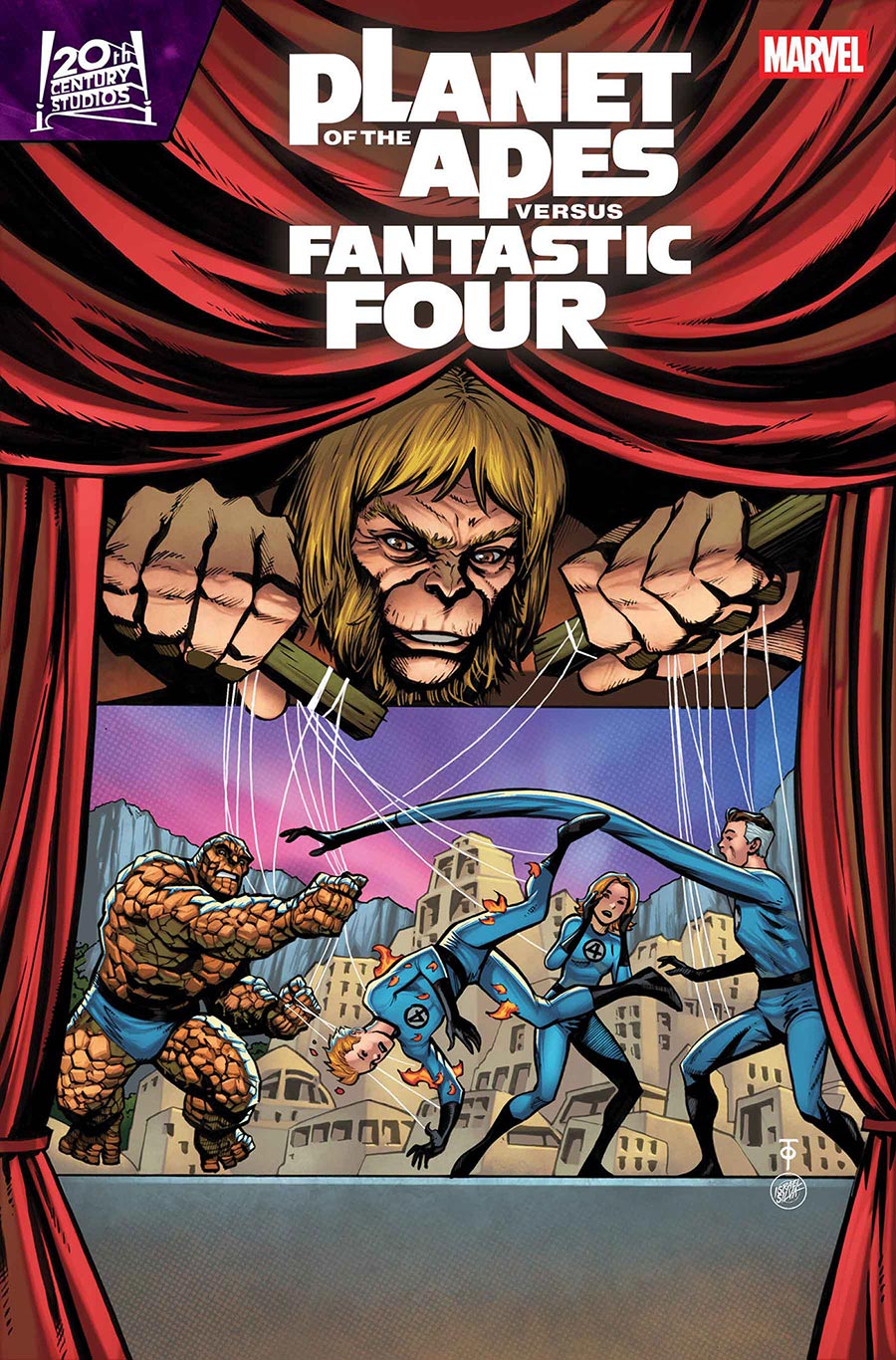 Planet Of The Apes vs Fantastic Four #3 Cover C Variant Marcus To Homage Cover