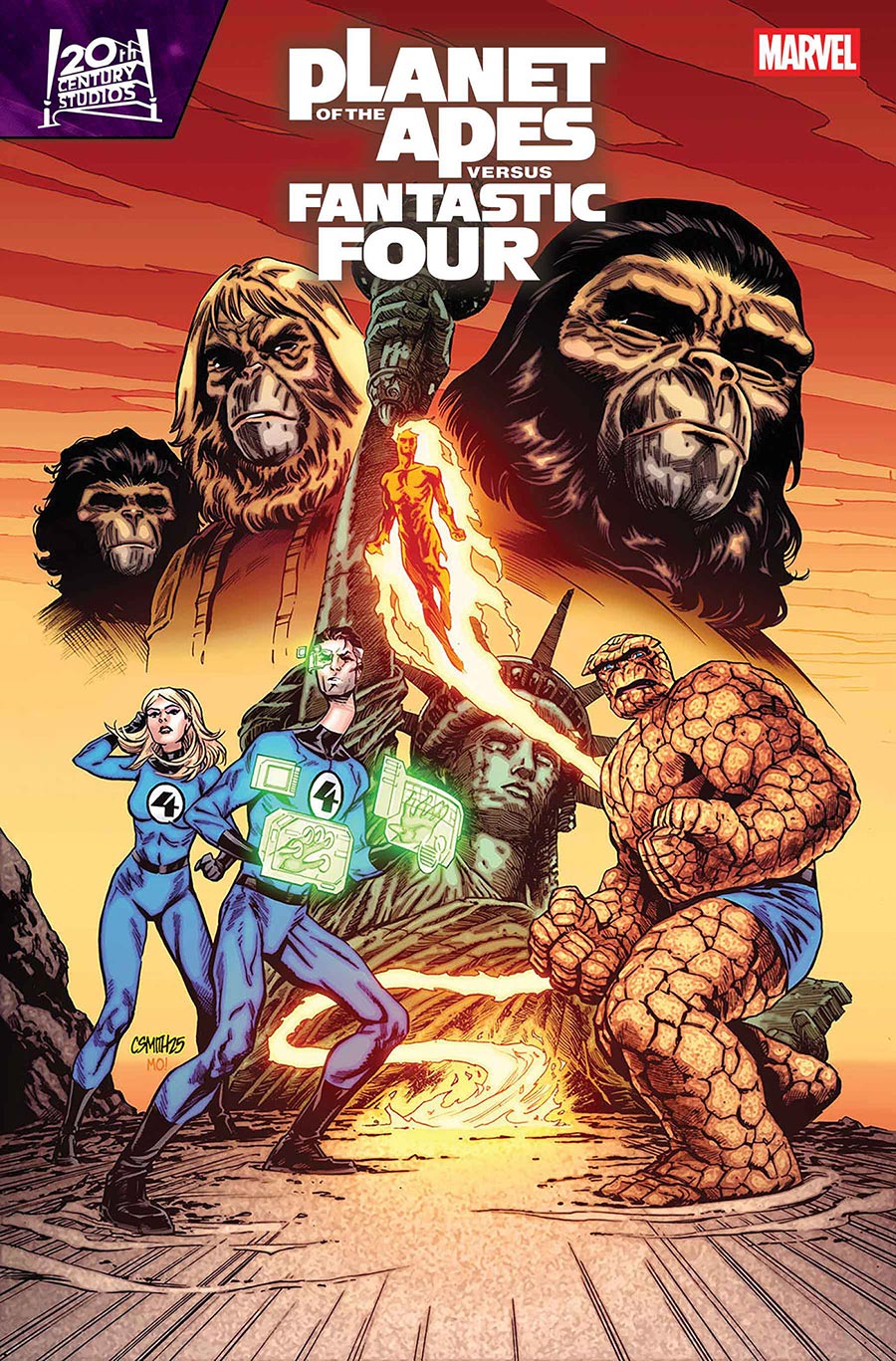 Planet Of The Apes vs Fantastic Four #3 Cover E Variant Cory Smith Cover