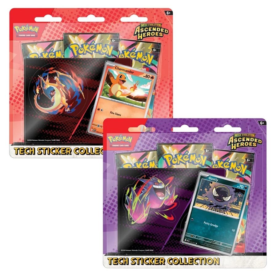 Pokemon Mega Evolutions 2.5 Ascended Heroes Tech Sticker Collection (Filled Randomly)