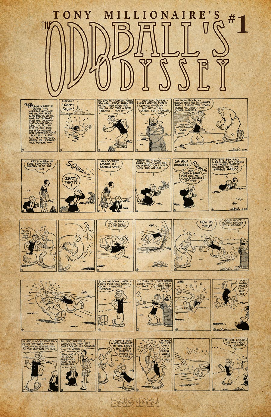 Tony Millionaires The Oddballs Odyssey #1 (One Shot) Cover D Variant EC Segar Old Masters Cover