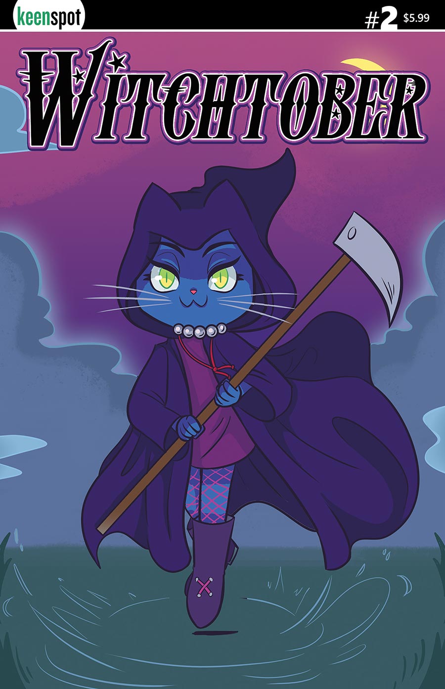 Witchtober #2 Cover A Regular Renata Garcia Grim Reaper Kitty Cover